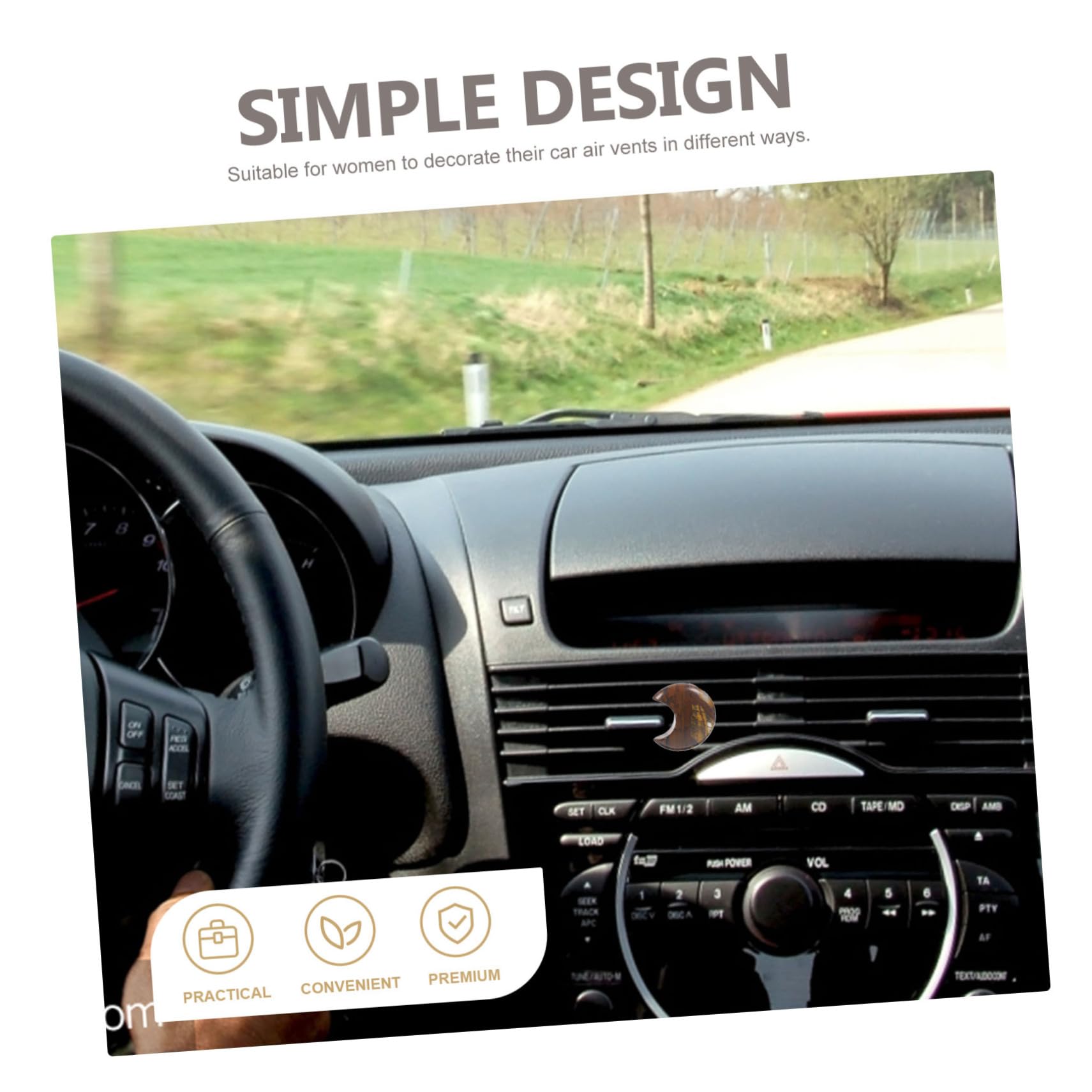 6stücke Mond Und Stern Auto Lüftung Clips Auto Dekoration Für Innenräume Geeignet Für Schnelle Und Einfache Langlebige Materialien