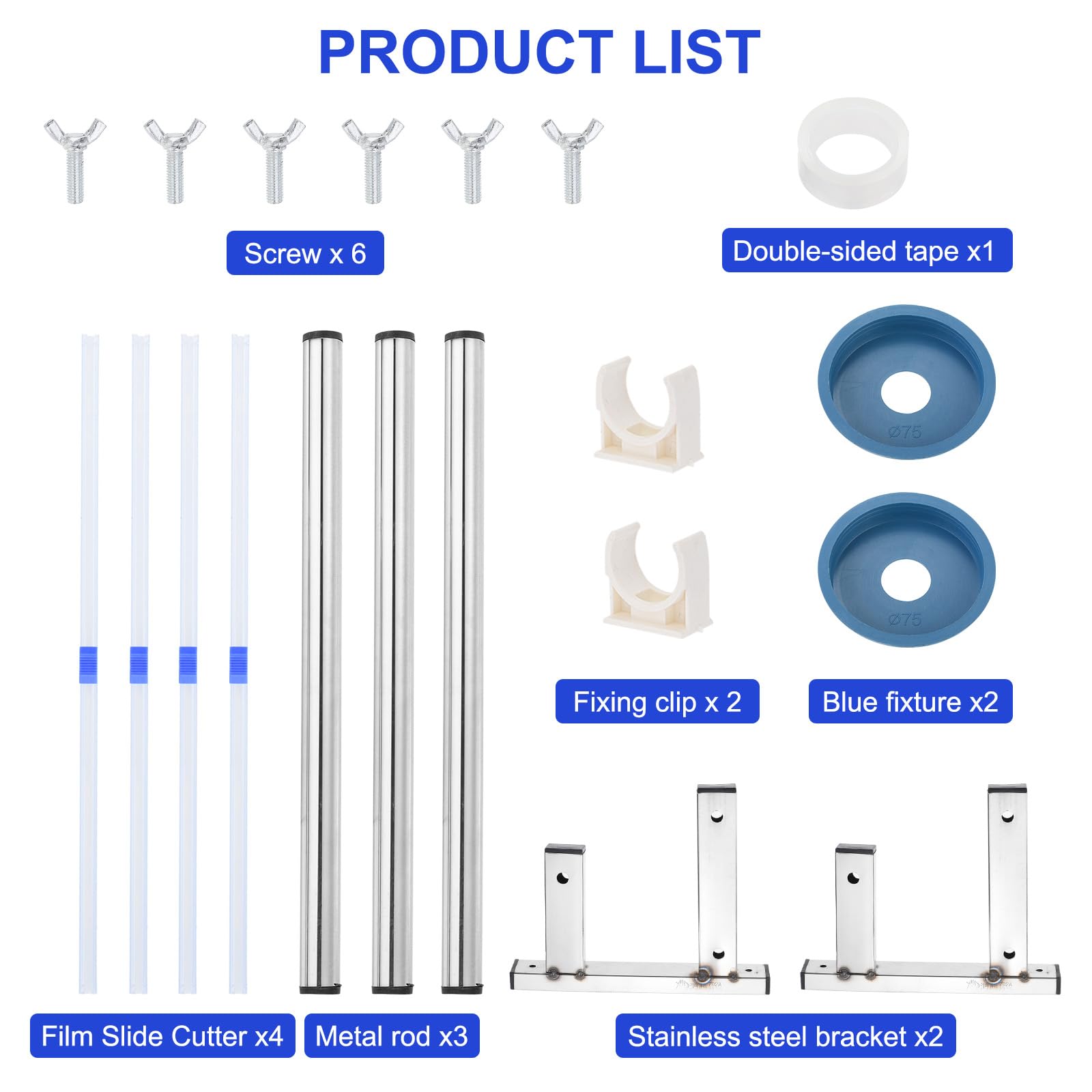 PATIKIL 15" Stretchfolien Spender Stretchfolien Spender Tischfolien Verpackungs Maschine Palettenfolien Edelstahl mit 4Stk Folien für 35cm/13.8" Stretchfolie