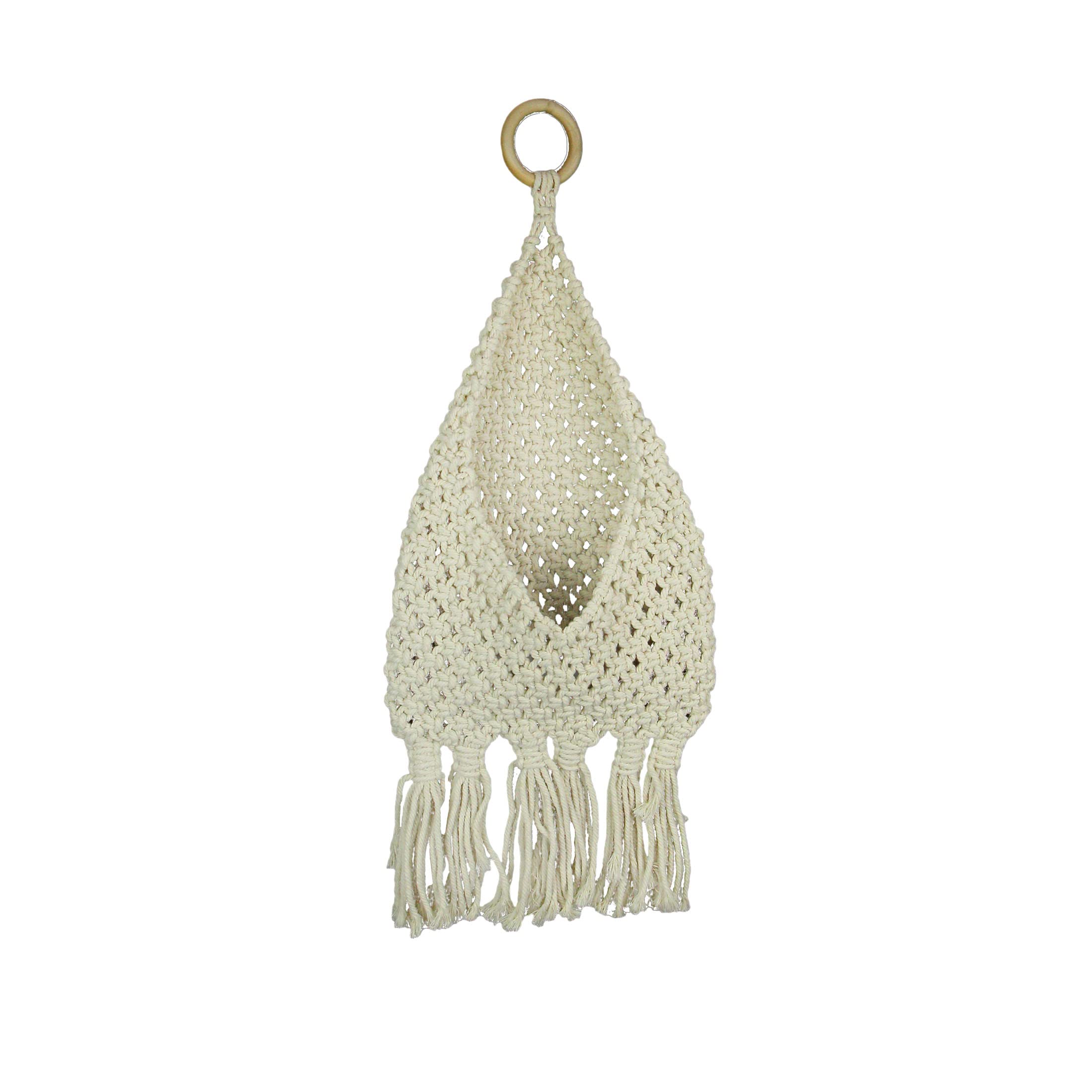Poche murale macramé bohème rangement suspendu Things2Die4