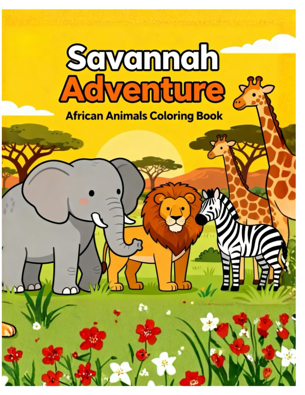Savannah Adventure: African Animals Coloring Book