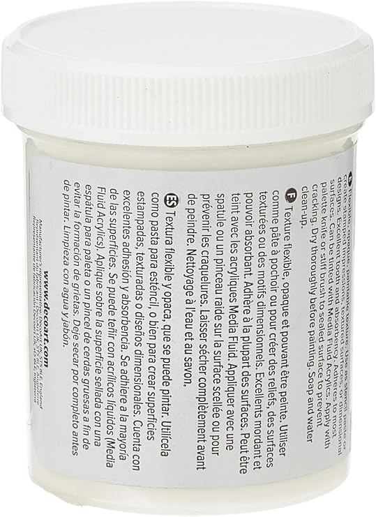 DecoArt Media Modeling Paste, 4-Ounce, White