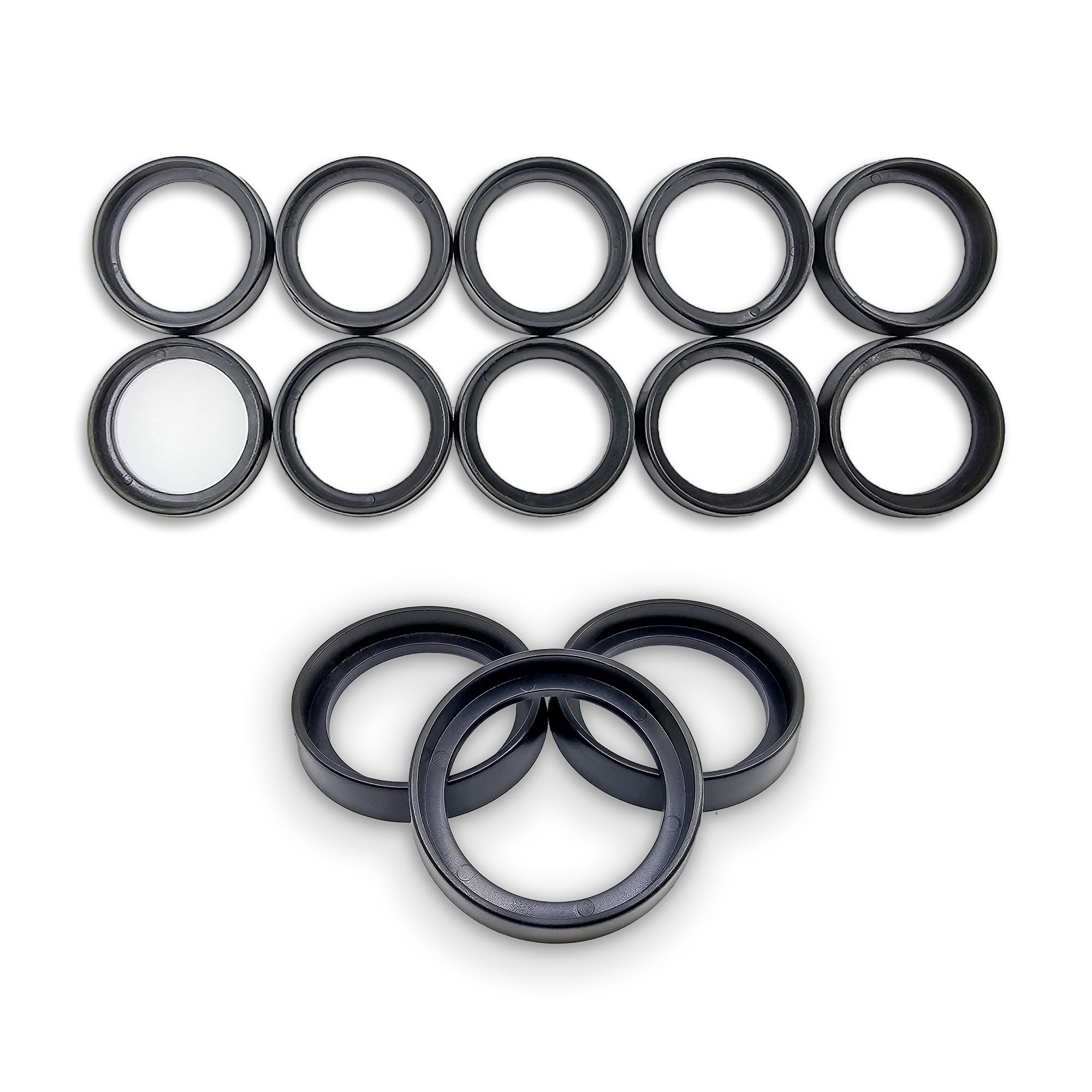 Base Size Adapters 25mm to 28mm – Hobby Heaven Conversion Rings for Miniature Gaming Bases – Black Plastic Rings for Tabletop Figures (10 pcs)