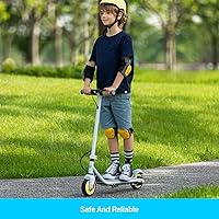 Vista 4 de Segway Ninebot eKickScooter - Electric Scooter for Kids 6-14, w/t Adjustable Handlebar Height (Only C2 Pro) for Riders up to 132 lbs, Includes New