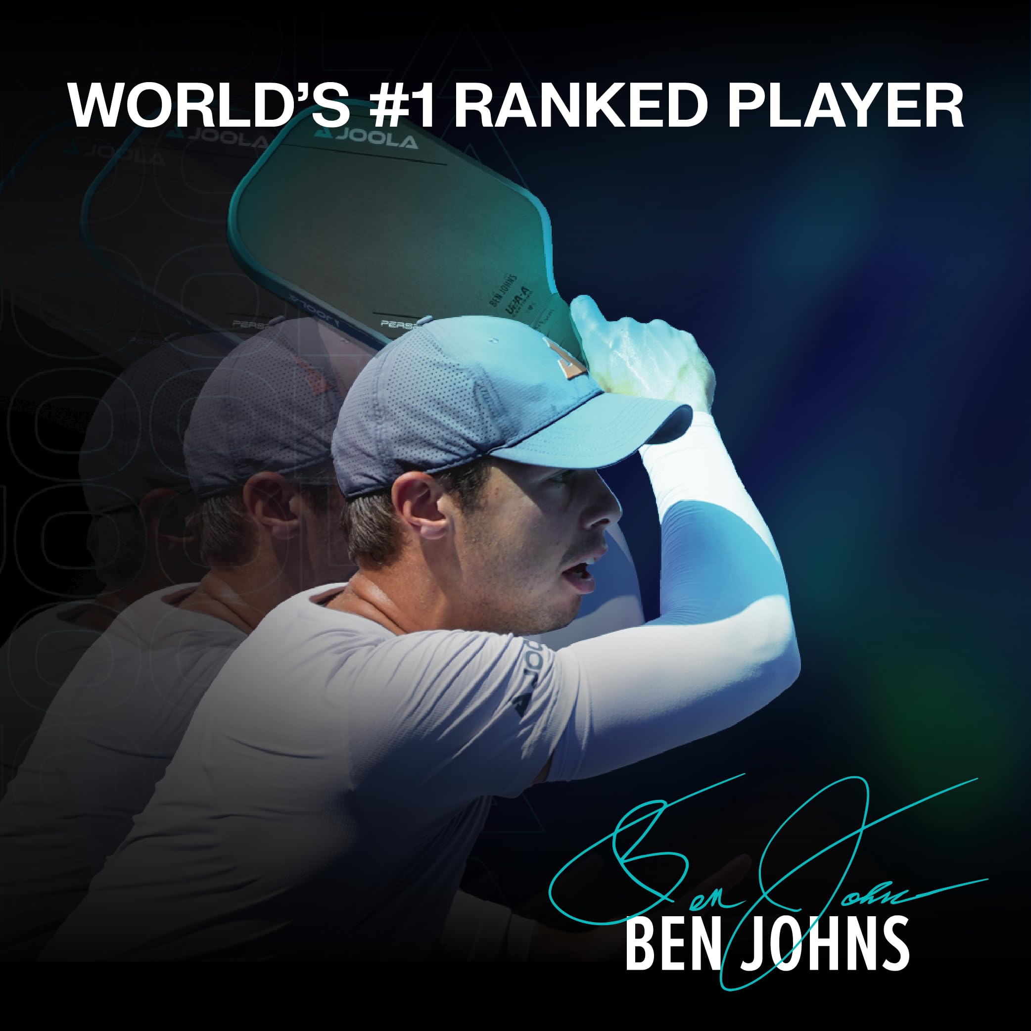 JOOLA Ben Johns - Set da 7 pezzi per pickleball, realizzato in fibra di vetro rinforzata e polipropilene a nido d'ape, include 2 racchette, 4 palline e borsa JOOLA Pickleball