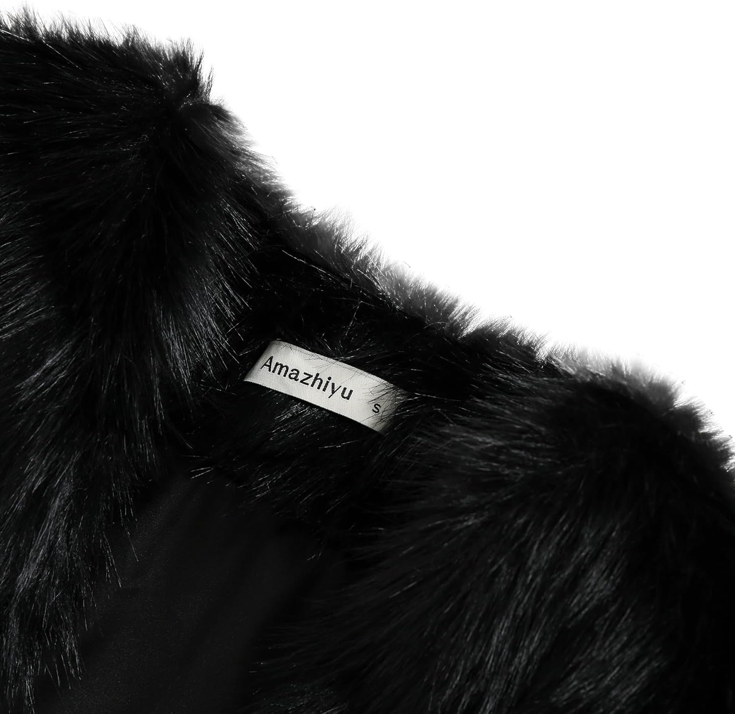 Amazhiyu Women Faux Fur Bolero Shrug Cap Sleeve Crop Cardigan for Evening Dress - Image 6