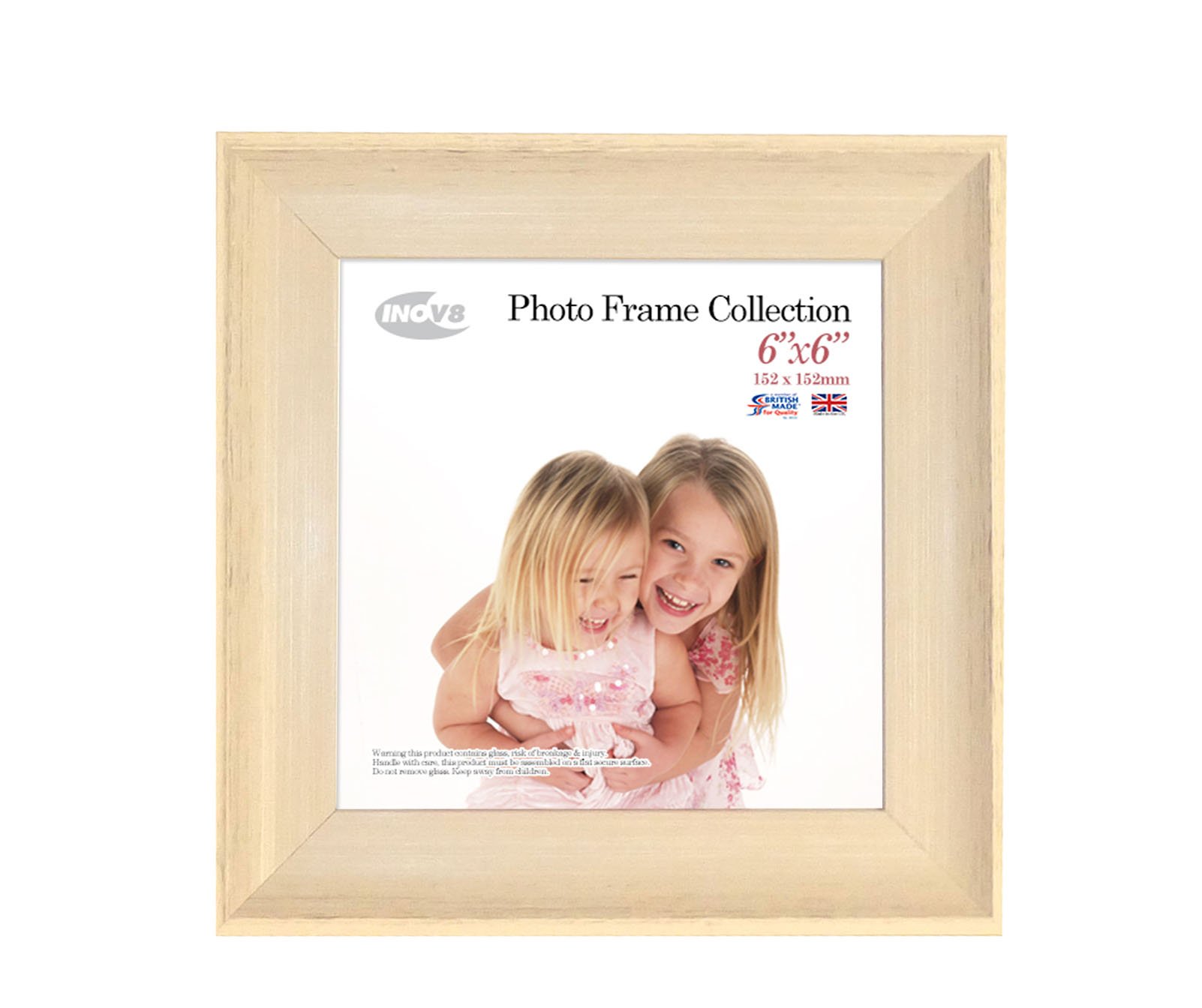 Inov8 Framing Photo Frame Isla Stone 6x6 4PK, 53.34 x 20.32 x 5.08 cm