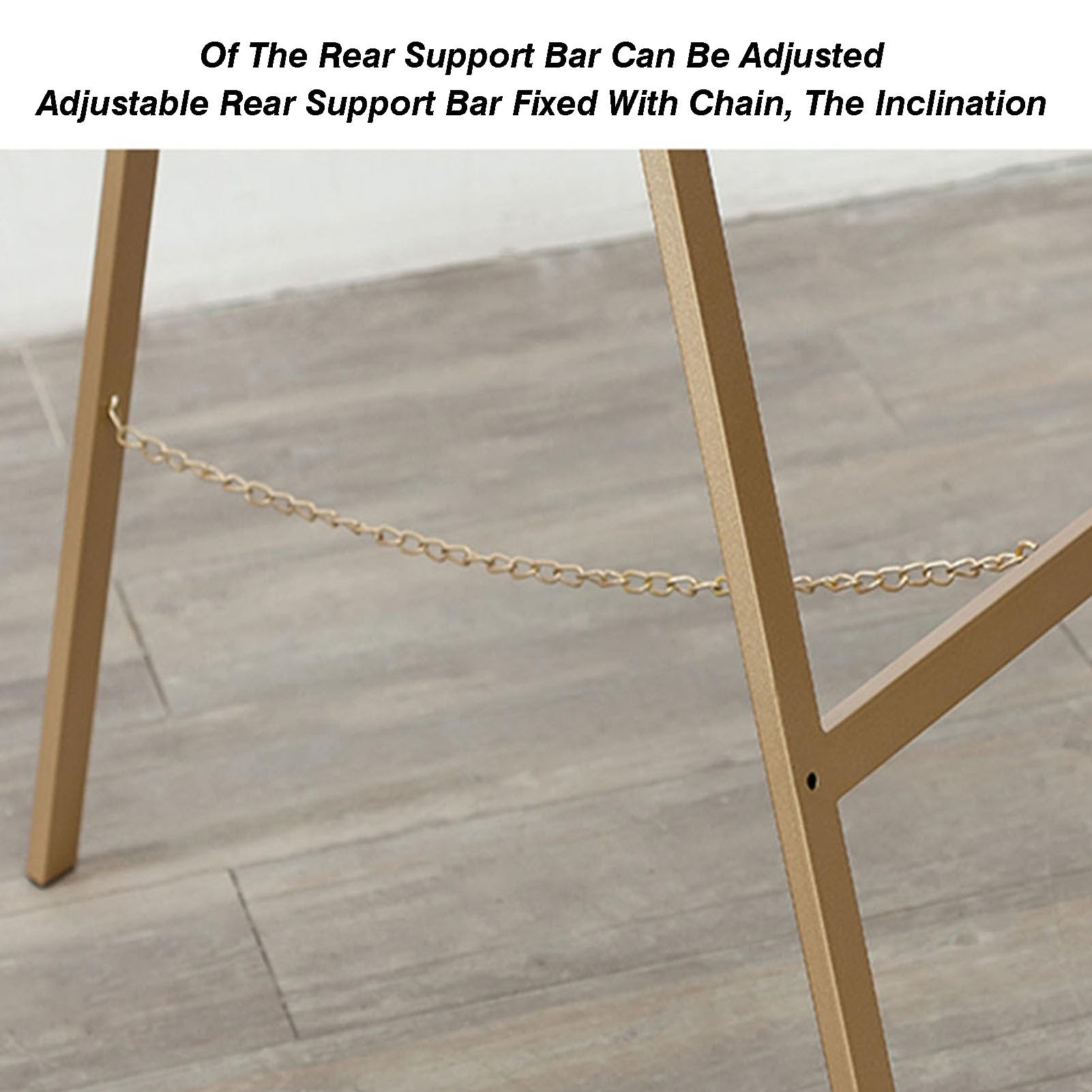Caballete Portátil For Exhibición, Caballete De Exhibición Con Trípode De Metal Ajustable, Soporte For Decoración De Bodas, Capacidad De Carga De 100 Kg For Carteles(Gold,145x50cm)