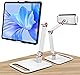 タブレットスタンド スマホスタンド 2024最新型 安定で必ず揺れない iPadスタンド PCスタンド 卓上 アーム ベッド用 4.7〜15.6インチ 360回転 横/縱/仰向け 床置き 折り畳み固定アーム iPad Pro Mini Air iPhone Switch Kindle多機種対応 角度調整可能 高さ調整可能 デスク ベッド 日本語取扱説明書 ホワイト