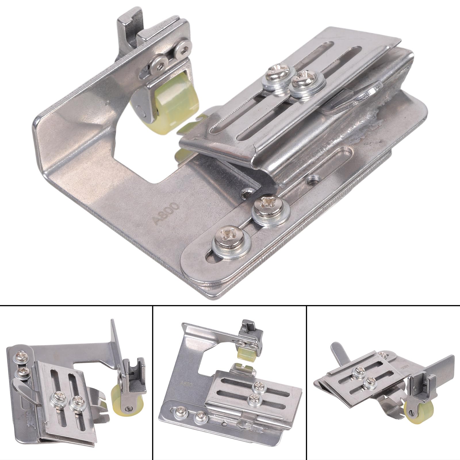 Prensatelas de rodillo de doble capa de ancho ajustable para máquina de coser plana industrial