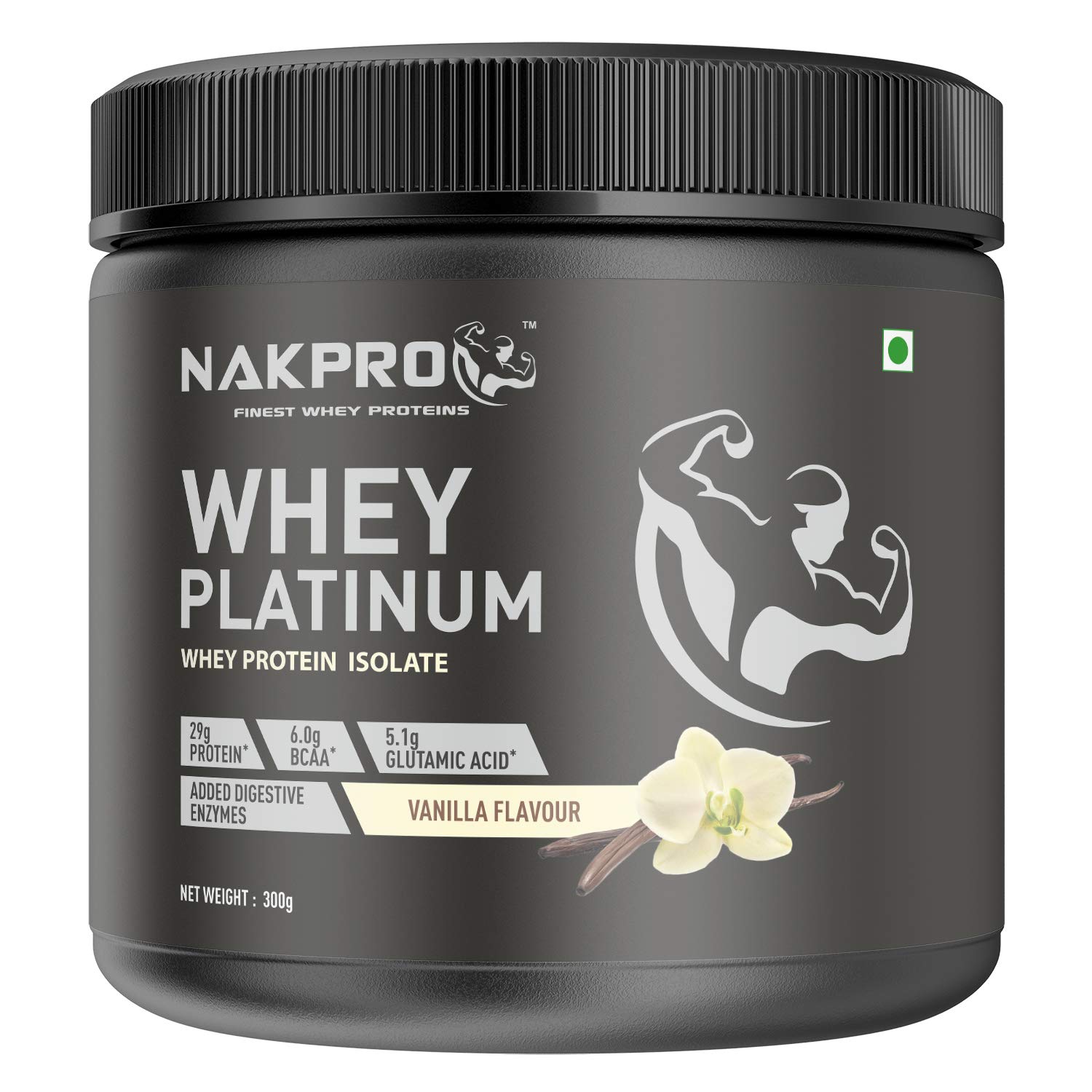 Buy Nakpro Platinum 100 Whey Protein Isolate with Digestive Enzymes, Whey Protein Supplement