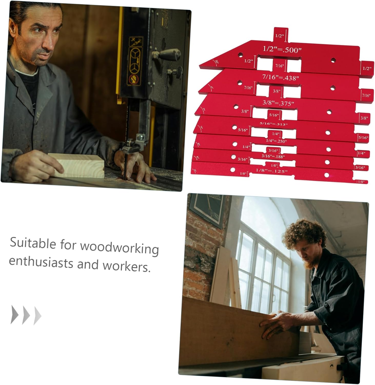 Veemoon 7pcs Router Table Setup Blocks Aluminum Gauge Blocks for Woodworking Measuring Tools Height Gauge Diy Project Accessories