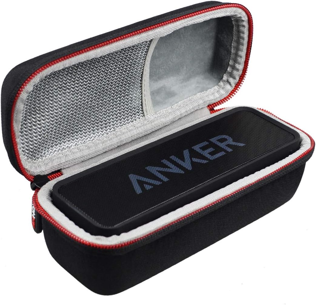 for Anker SoundCore 1/2 Bluetooth Speaker Hard Travel Case Bag by AONKE