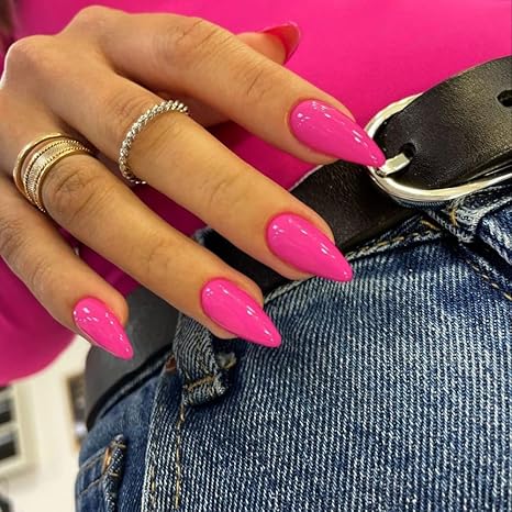 💖 Pink Summer Nails! 💅 48 Pcs Almond Press Ons