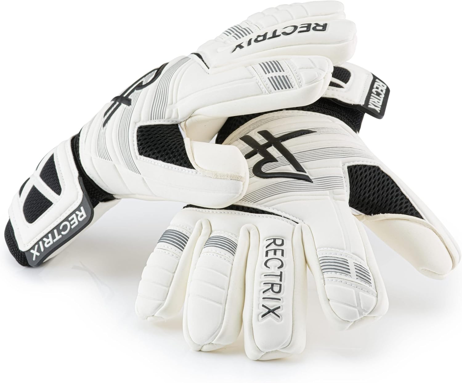 Rectrix 1.0 Goalkeeper Gloves – Durable All-Weather Negative Cut Soccer Gloves with Free Zip Case – Youth & Adult Sizes – Goalie Gloves for Men, Women & Kids