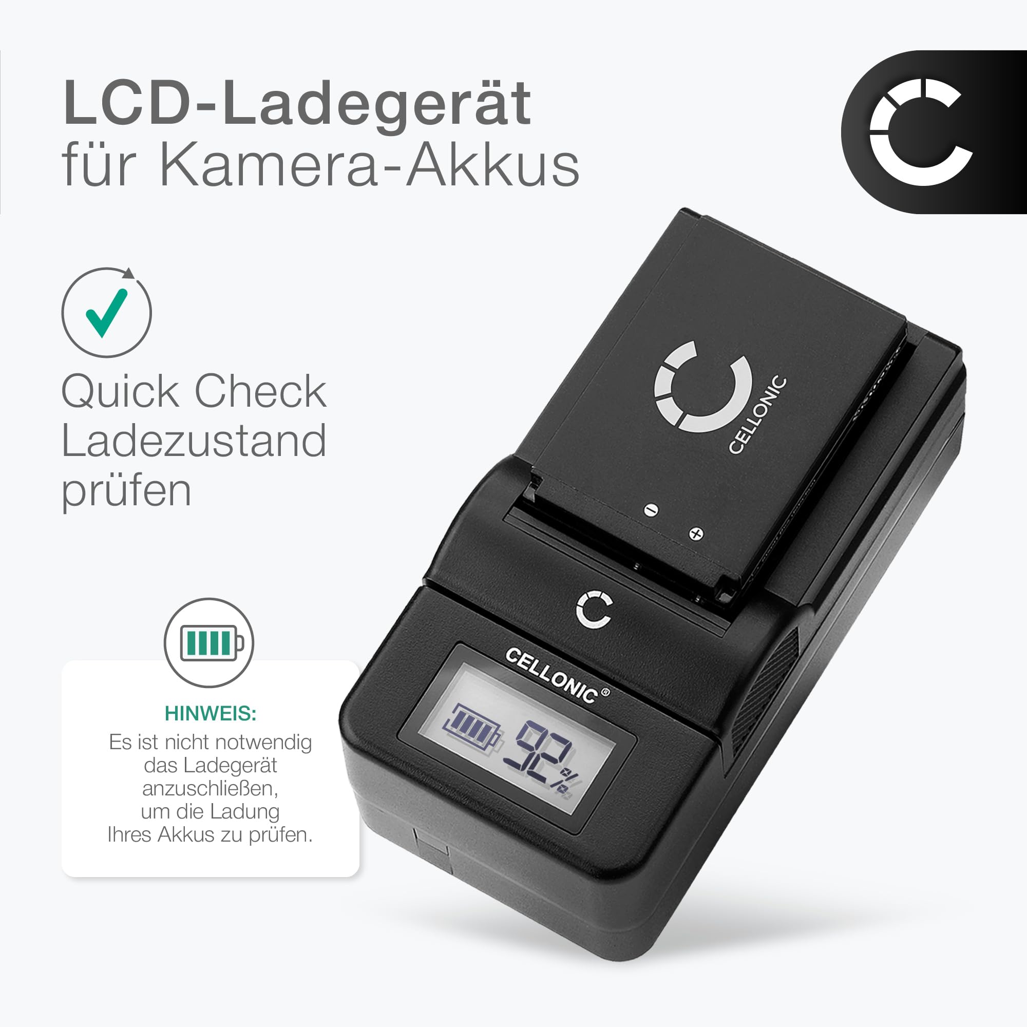CELLONIC 2X Akku kompatibel mit ACTITOP HD 1080p 16x Zoom 24MP