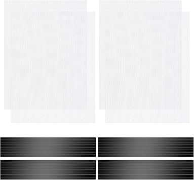 4 Pack 40cm x 30cm Magnetic Floor Vent Cover - Customizable Size PVC Mesh Register for Wall Ceiling Floor Catch Debris Hair Insect White