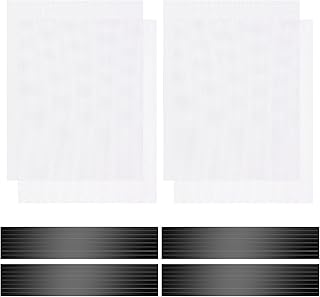 4 Pack 40cm x 30cm Magnetic Floor Vent Cover - Customizable Size PVC Mesh Register for Wall Ceiling Floor Catch Debris Hair Insect (White)