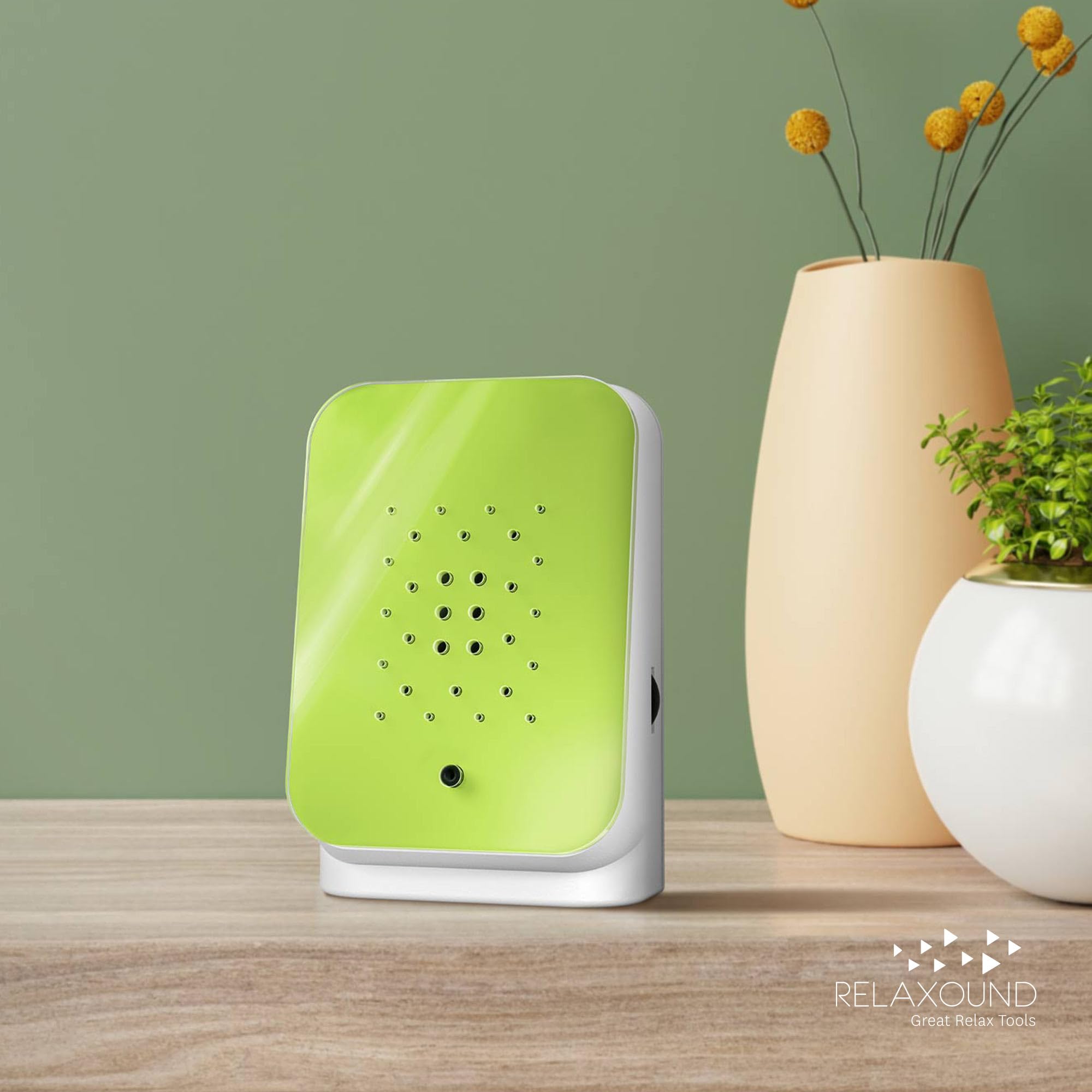 RELAXOUND ORIGINAL Junglebox - Dschungelsound - Naturgeräusche - Regenwald-Atmo Soundbox (Lush, Design)