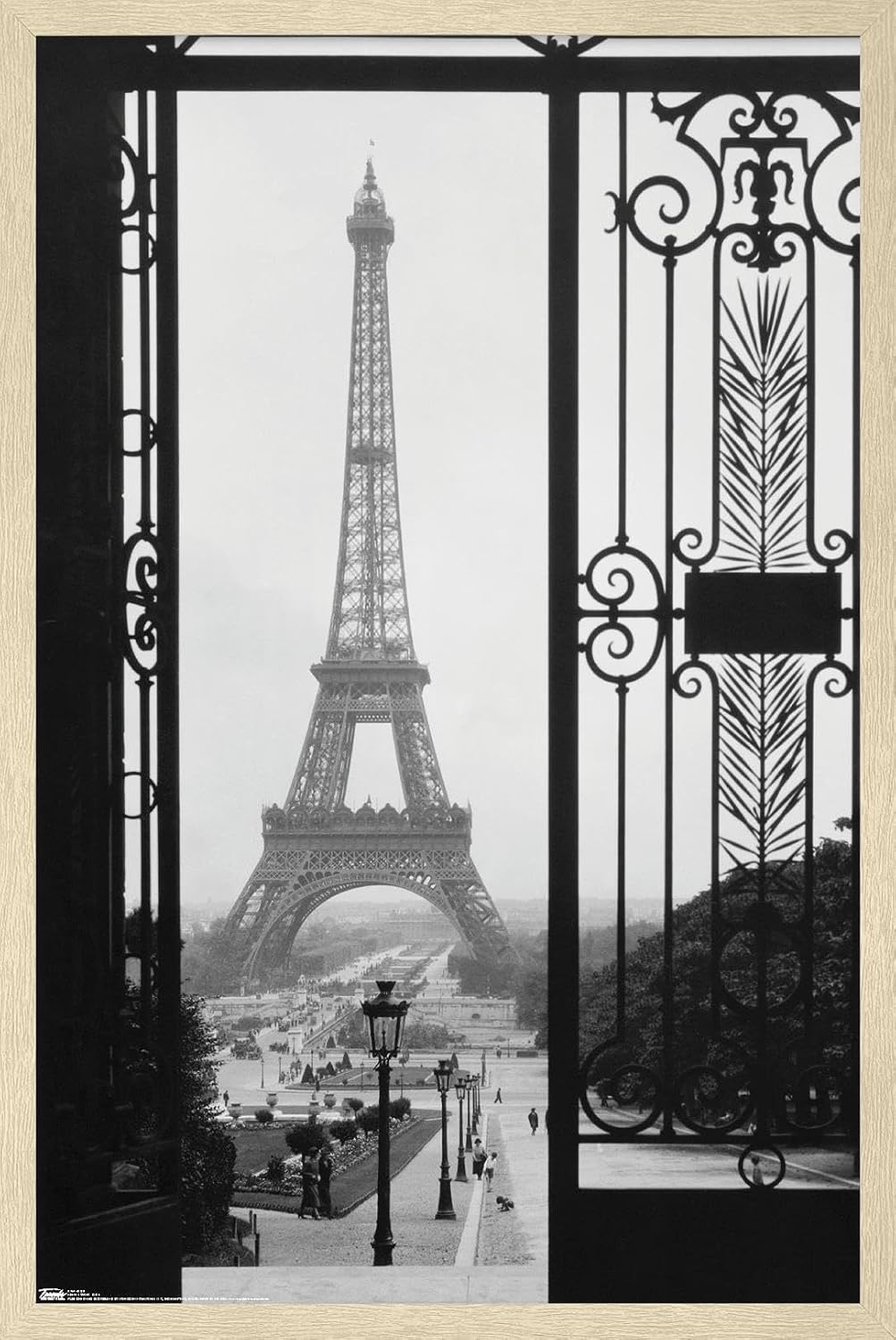 Trends International The Eiffel Tower - Gate VIew Wall Poster, 22.375" x 34", Premium Unframed Version image 5
