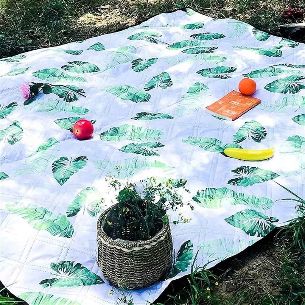 Nappe Pique Nique Couverture de Pique-Nique portative extérieure, couvertures Plage compactes Pliables Tapis Camping for Le Voyage randonnée Parc Extérieur Tapis