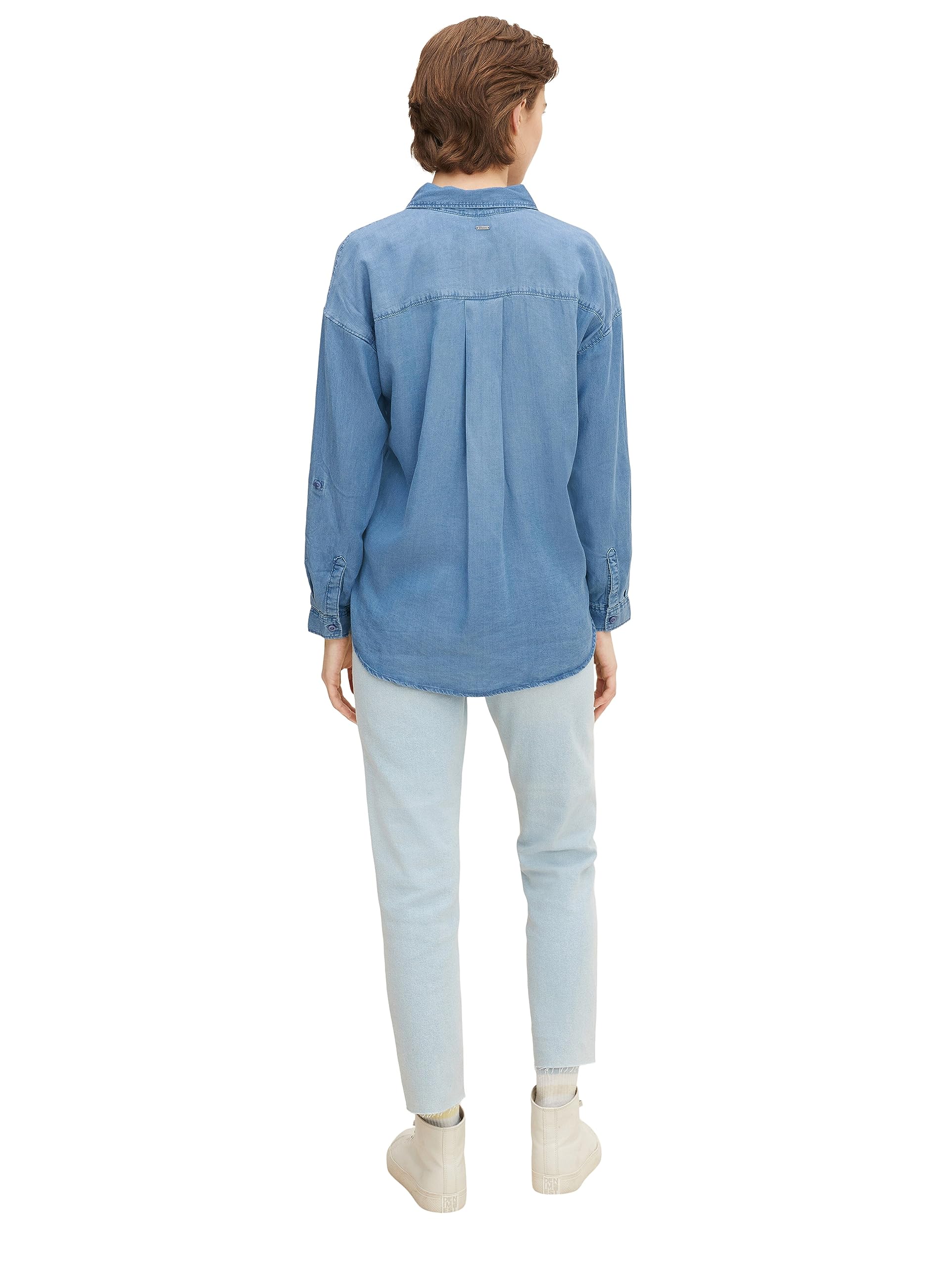TOM TAILOR Denim Tencel Denim Camicia da Donna