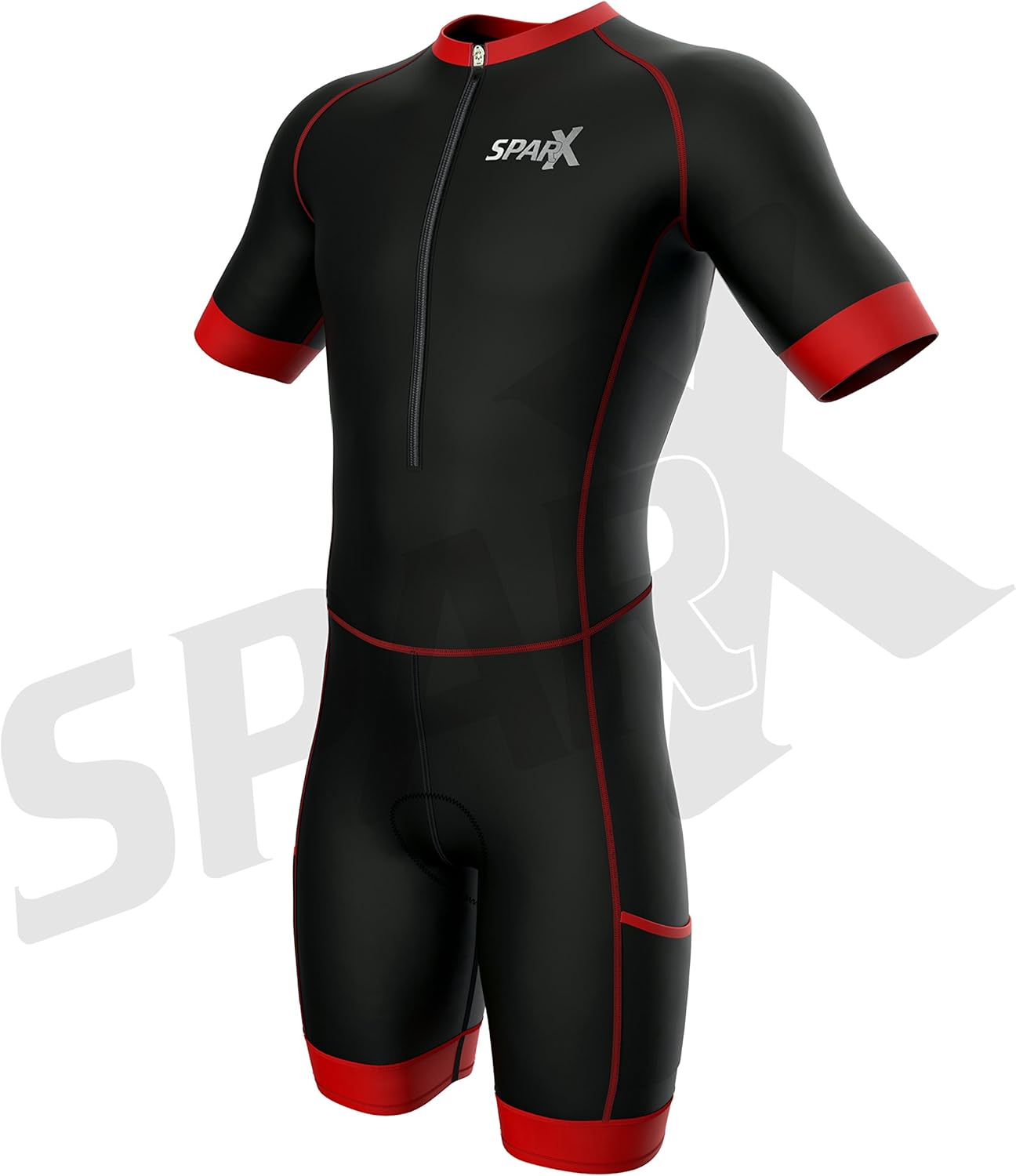 Sparx Men Triathlon Suit Short Sleeve Aero Tri Suit