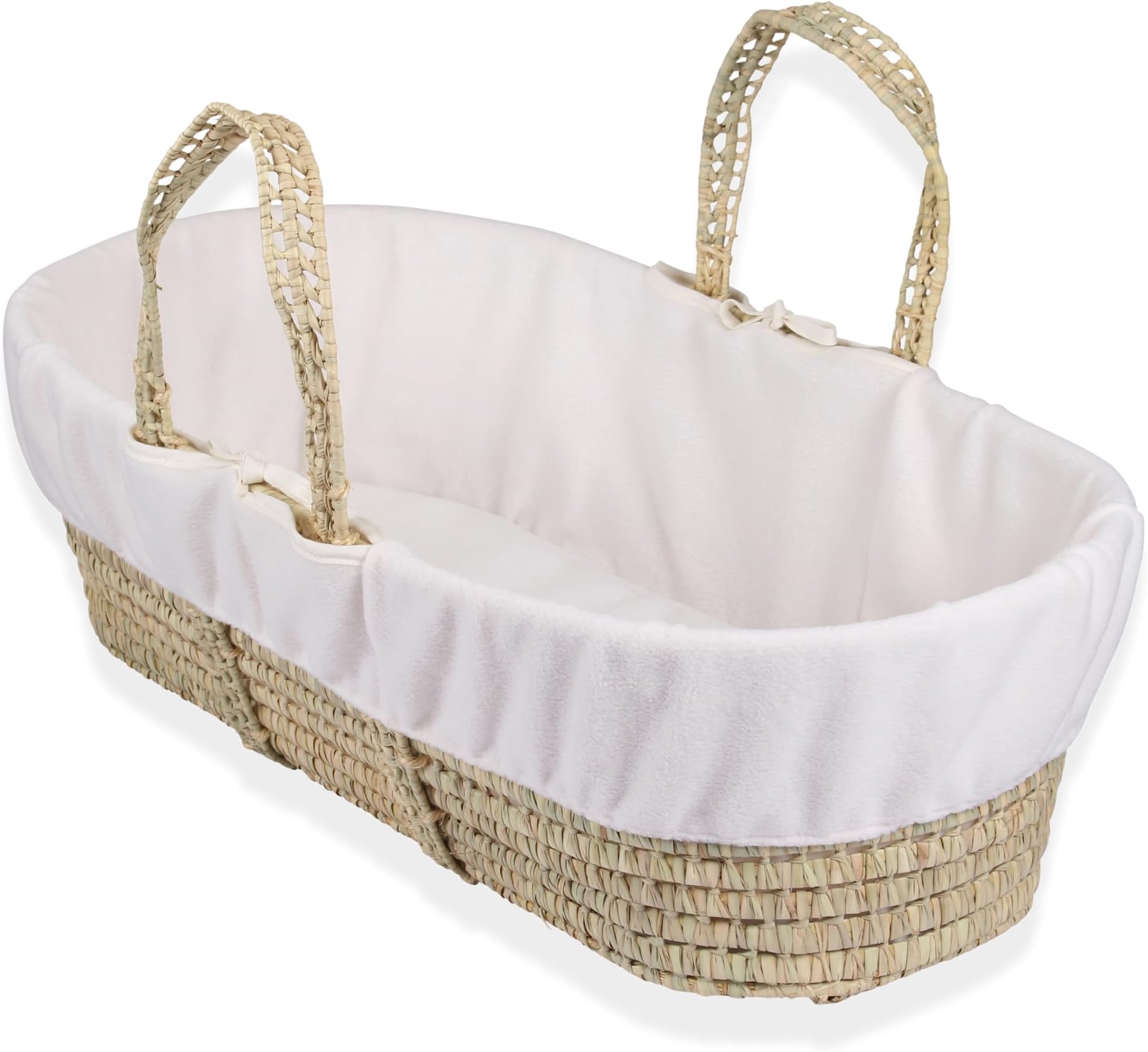 Clair de Lune | Fleece Liner | Super soft dressing for Palm and Wicker Moses Baskets | Universal one size fits all | keep your baby cool and cosy | Perfect for delicate skin | Cream