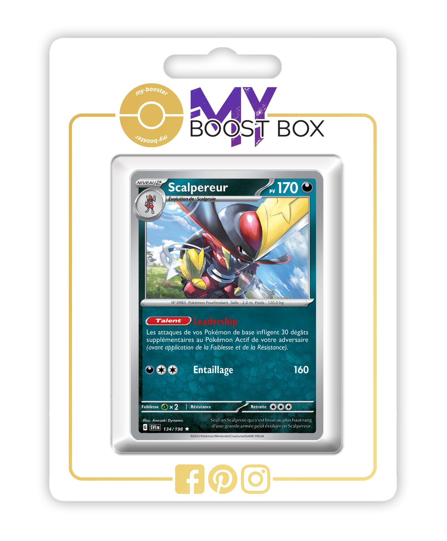 Scalper 134/198 Holo or Reverse (Random) - Myboost X Scarlet and Violet 01 