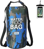 Vista 1 de YDYJKI Mochila seca impermeable de 2L/5L/10L/20L/30L Flotante Roll Top Saco de compresión seca mantiene el equipo seco para kayak, playa, rafting