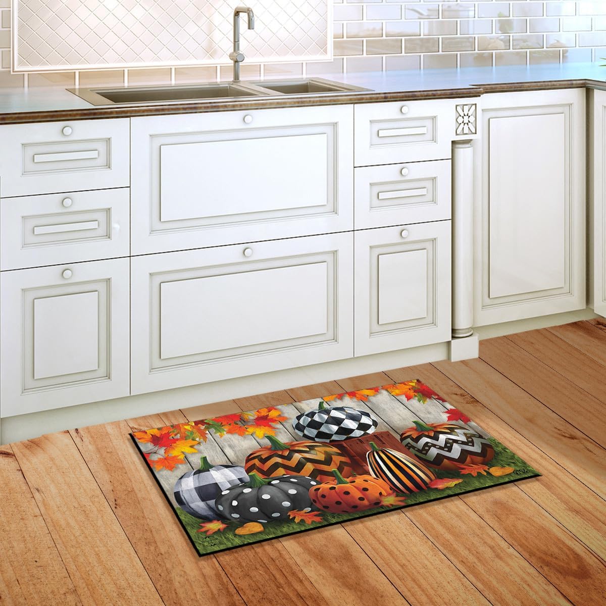 Briarwood Lane Patterned Pumpkins Autumn Doormat