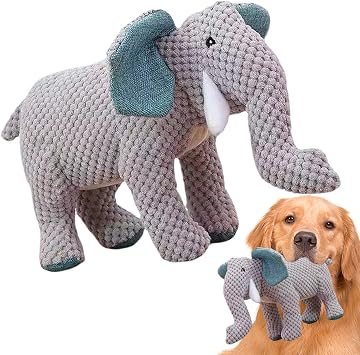 Dog Toys, Dog Toys BB Barking Sound, Elephant Rhino Plush Toy, Pet Toys Oral Care Dog Supplies Comfortable for Medium Small Dogs A