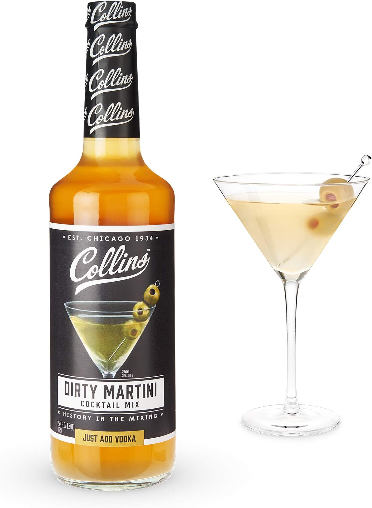 Collins Mix Stemmed Wine Glasses, 25.4 Ounce, Black