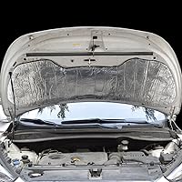 Vista 2 de Aislamiento Térmico y Acústico del Motor Automotriz Almohadilla de Absorción de Ruido Protector de Capó Alfombrilla Amortiguadora Alfombrilla