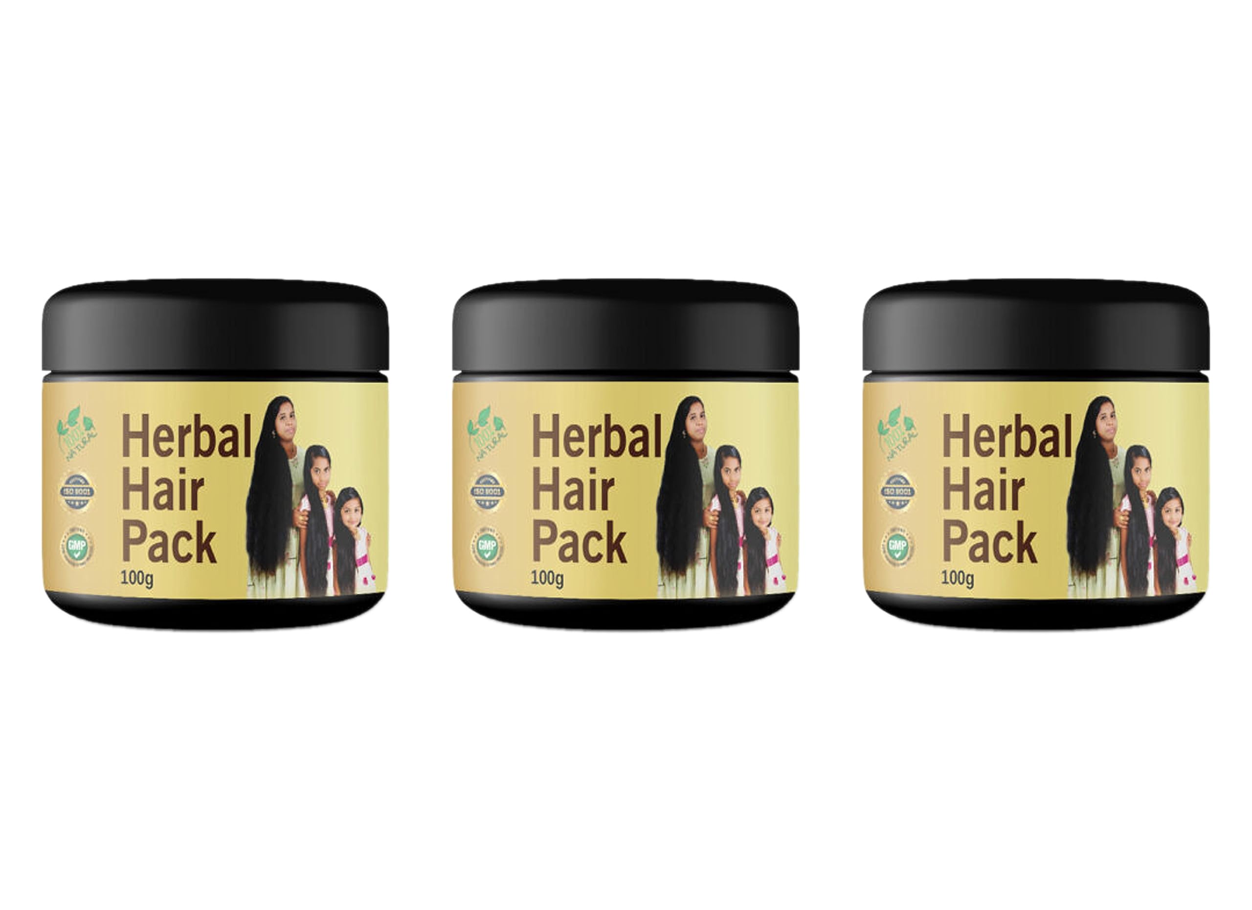 Mariyas Herbal's Mariyas Herbal Hair Pack & Wash Powder 300gm (100gmx3)