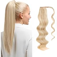 Vista 12 de ABH AMAZINGBEAUTY HAIR Cola de caballo de cabello humano Remy real para mujer, fácil de usar, 3.53 onzas, color castaño 6, 20 pulgadas