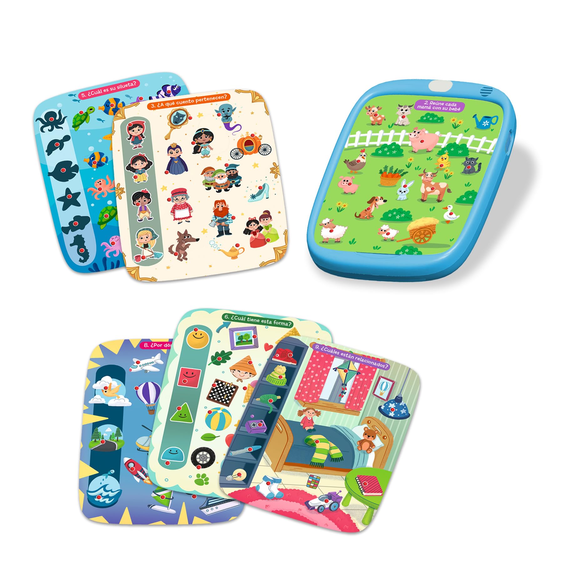 Juego Educativo Lectron Touch Con Más De 20 Temas | 350 Preguntas | Aprendizaje Interactivo Con Luces Y Sonidos | Para Niños Desde 3 Años