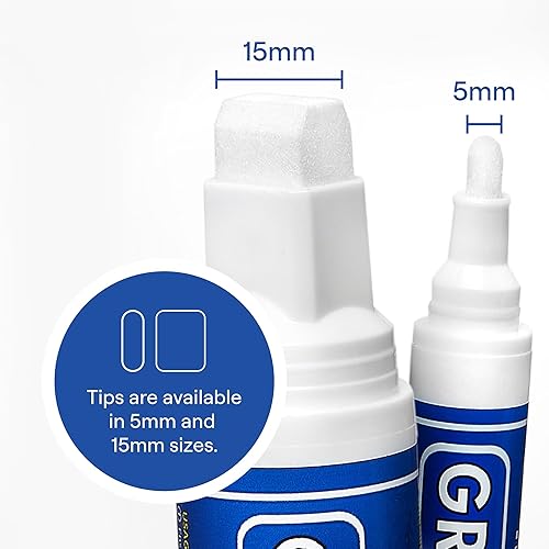 Miniatura 3 de Rotulador de pintura para azulejos grises pintura para lechada impermeable, colorante para lechada de azulejos y bolígrafo sellador, gris, punta