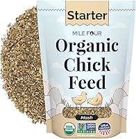 Mile Four Organic Starter Chick Mash Feed - 21% Protein, Non-GMO, Corn-Free, Soy-Free, USA Grown, 2 lb Sample for Healthy Chicks