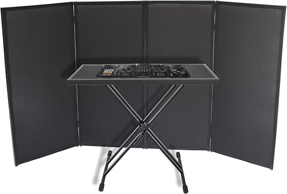 DJ Booth DJ Facade DJ Table Adjustable Height Mixer Stand DJ Workstation