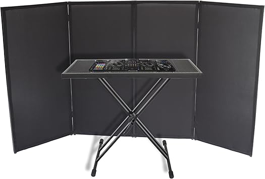 DJ Booth DJ Facade DJ Table Adjustable Height Mixer Stand DJ Workstation