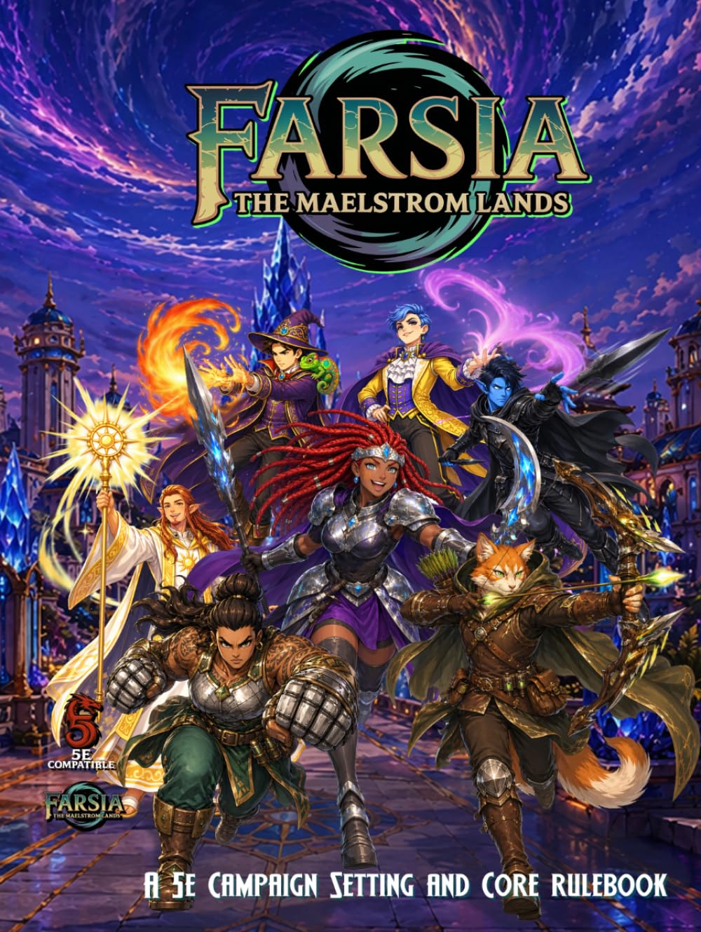 Farsia: The Maestorm Lands: A 5e Campaign Setting and Core rulebook (Relentless Fiction Dnd 5e compatable supplements.)