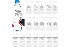 Eersida 50 Pieces Open House Water Bottle Hang Tags: Realtor Marketing Essentials