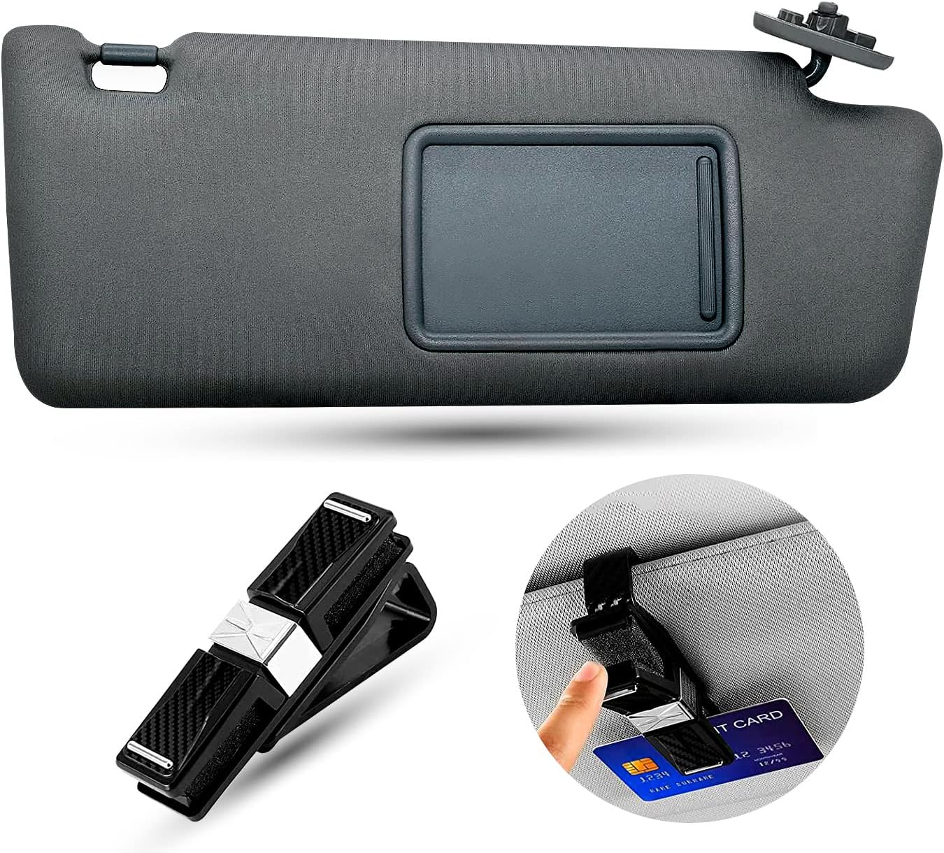 Passenger Right Side Sun Visors Compatible with Toyota 20052015 Without