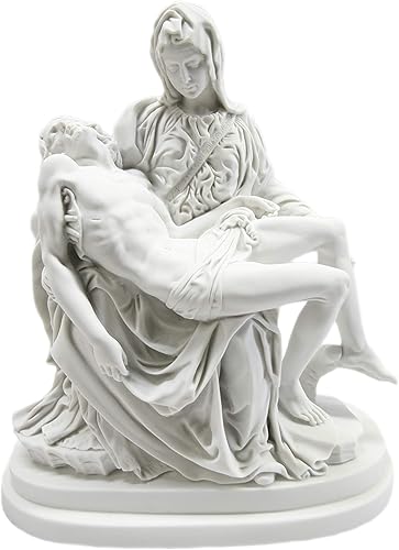 Vittoria Collection Figura de escultura católica de La Pieta Michelangelo María Jesús de La Pieta hecha en Italia Vittoria Collection Figura de escultura católica de La Pieta Michelangelo María Jesús de La Pieta hecha en Italia