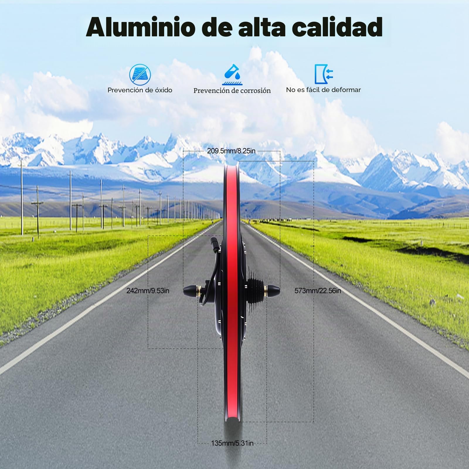 Kit de conversión de bicicleta eléctrica 26 pulgadas 48V 1500W rueda trasera con pantalla LCD y controlador piñón libre 7 velocidades PAS