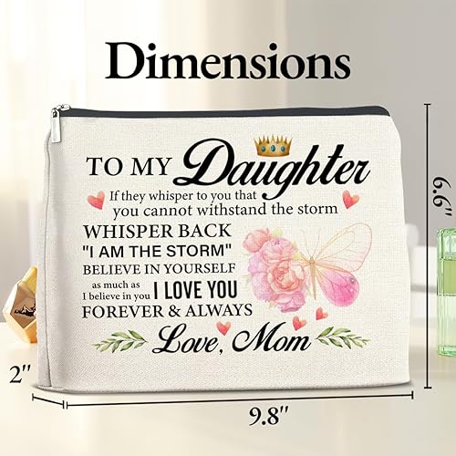 Miniatura 2 de TSUYAWU Regalos para hija de mamá, bolsa de maquillaje para hija, regalo de cumpleaños para hija de madre, regalo de hija para graduación de
