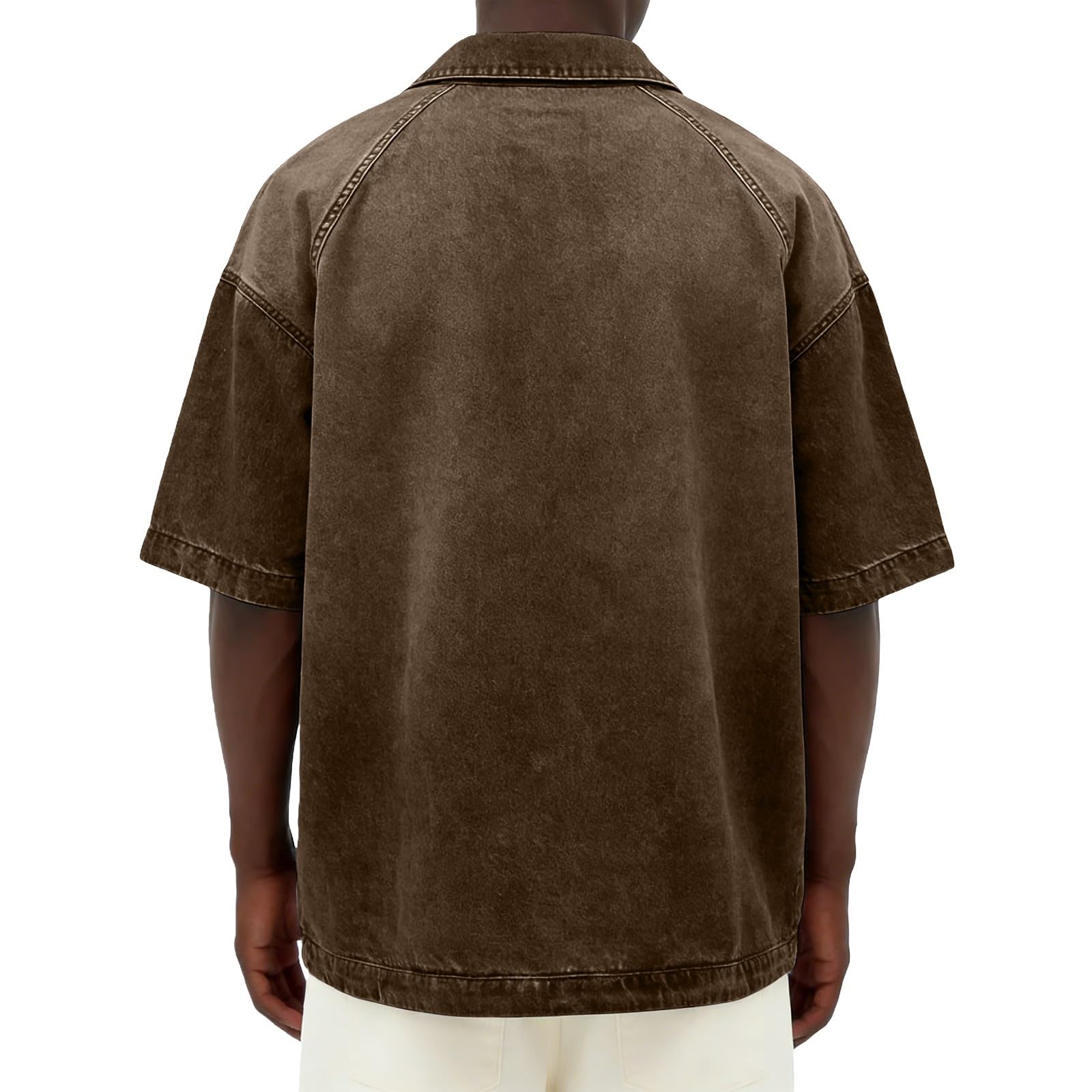 Hombres Manga Casual Camisetas tee con Camisas de Polo Elsticocamisas Hombre Manga cortaSencillo Y Verstil
