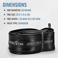 Vista 4 de Tubo de Bicicleta Goodyear con Goma de Butilo - Tubos de Bicicleta Confiables para Ciclismo Premium