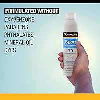 Vista 7 de Neutrogena Sport Active Defense SPF 70 - Protector solar en aerosol, aerosol protector solar resistente al sudor y al agua, con protección de amplio
