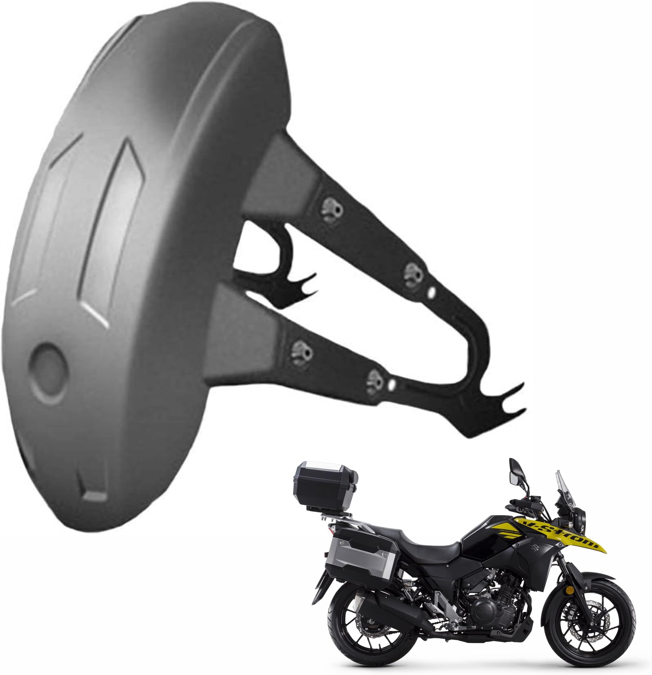 Rear Tyre Flexible Mudguard Bike Splash Guard ABS Material Compatible with Suzuki V-Strom 250 .